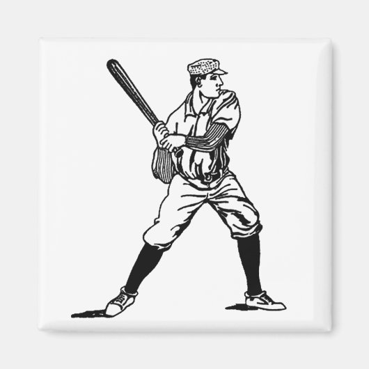 野球選手3 マグネット (正面)