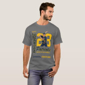 野球選手 オーダーメイド 写真付き 背番号 ブルー Tシャツ (正面フル)