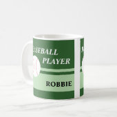 野球選手 コーヒーマグカップ (正面左)