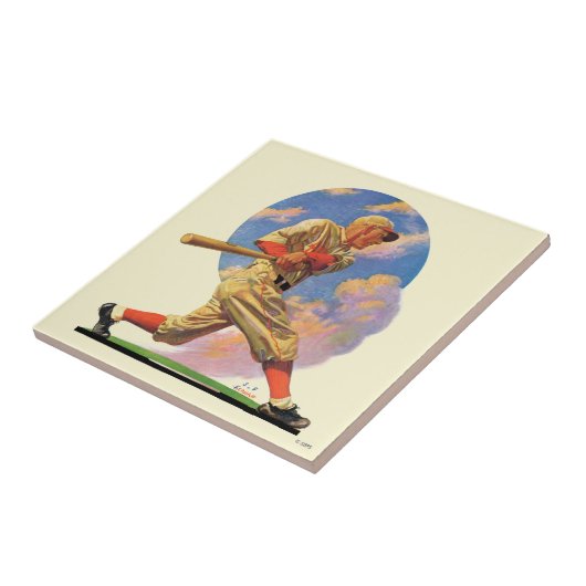 野球選手 タイル (側面)