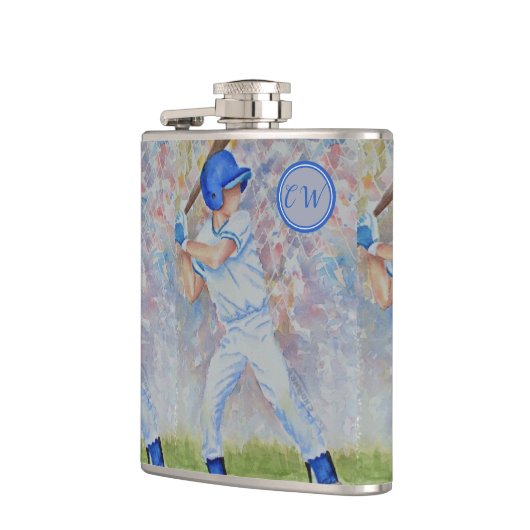野球選手 フラスク (左)