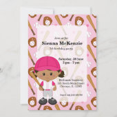 野球選手 招待状 (正面)