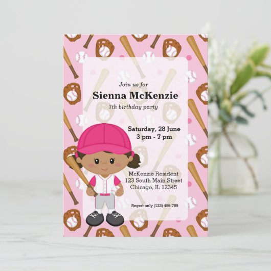 野球選手 招待状 (スタンド正面)