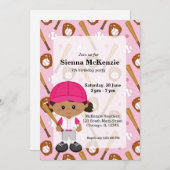 野球選手 招待状 (正面/裏面)