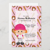 野球選手 招待状 (正面/裏面)