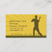 野球選手、野球のコーチ、学校Basiball 名刺 (裏面)