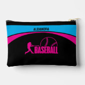 野球選手、野球女子誕生日ギフト アクセサリーポーチ (裏面)
