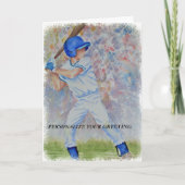 野球選手|GREETINGカード カード (正面)