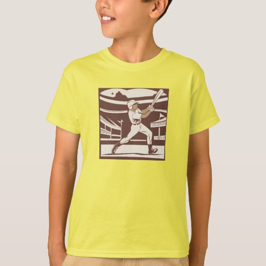 野球選手 Tシャツ (正面)