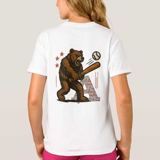 野球選手 Tシャツ (裏面)