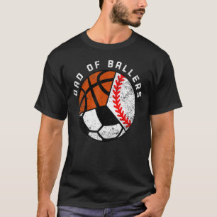 野球部のメンズパパサッカーバスケットボールDa Tシャツ