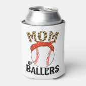 野球部の母おもしろい野球ソフトボールの母 缶クーラー (缶正面)