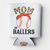 野球部の母おもしろい野球ソフトボールの母 缶クーラー (正面)