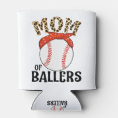 野球部の母おもしろい野球ソフトボールの母 缶クーラー (裏面)