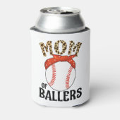 野球部の母おもしろい野球ソフトボールの母 缶クーラー (缶裏面)