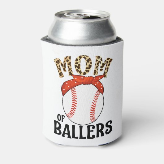 野球部の母おもしろい野球ソフトボールの母 缶クーラー (缶裏面)