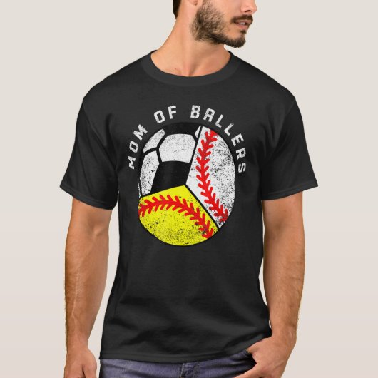 野球部の母ソフトボールの母 Tシャツ (正面)