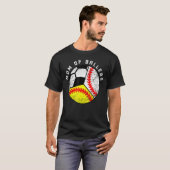野球部の母ソフトボールの母 Tシャツ (正面フル)