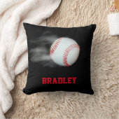 野球部の選手を投げパーソナライズされたる クッション (ブランケット)
