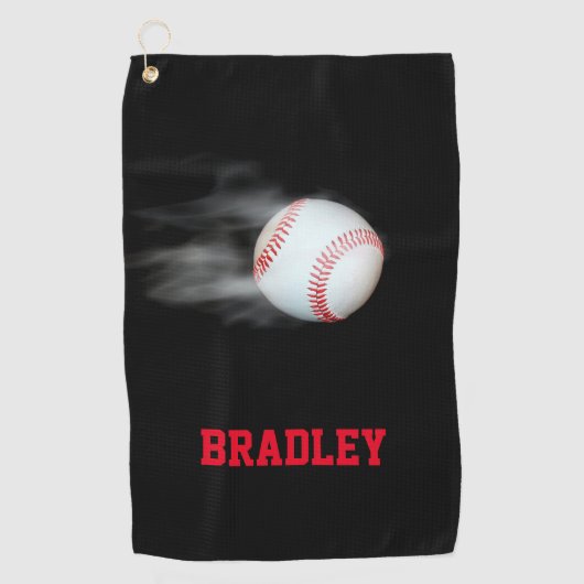 野球部の選手を投げパーソナライズされたる ゴルフタオル (正面)