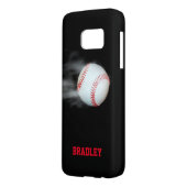 野球部の選手を投げパーソナライズされたる Case-Mate SAMSUNG GALAXYケース (裏面左)