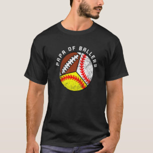 野球部ソフトボールサッカーPメンズパパ Tシャツ
