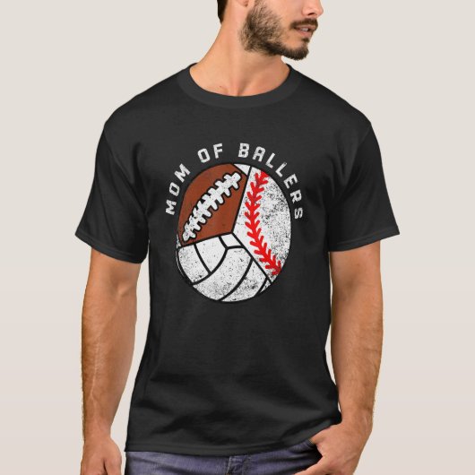 野球部バレーボールサッカーママのママ Tシャツ (正面)