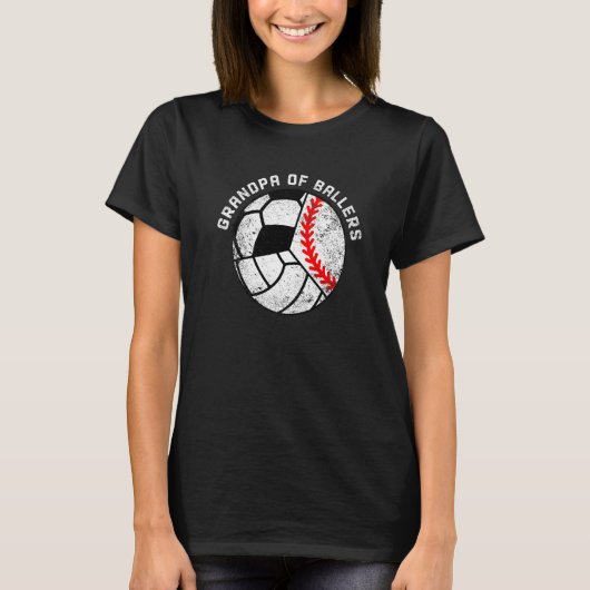 野球部バレーボール大会のメンズグランドパ Tシャツ (正面)