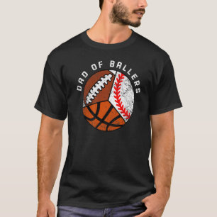 野球部パパバスケットボールのメンズサッカー Tシャツ