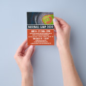 野球野球野球キャンプのチ広告ラシー チラシ (手)