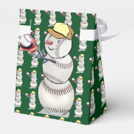 野球雪だるまクリスマス フェイバーボックス