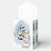 野球雪だるまクリスマス フェイバーボックス (オープン)