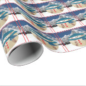 野球雪だるま ラッピングペーパー (ロールコーナー)