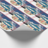 野球雪だるま ラッピングペーパー (角)