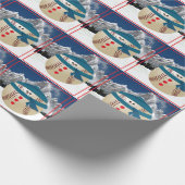 野球雪だるま ラッピングペーパー (角)