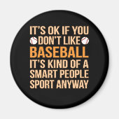 野球頭が切れる選手スポーツ選手の恋人コーチグラ マグネット (正面)