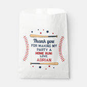 野球1回目の誕生日パーティー フェイバーバッグ (正面)