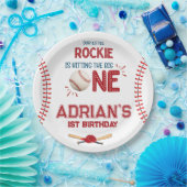 野球1歳の誕生日の少年 ペーパープレート (パーティー)