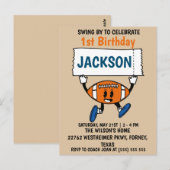 野球1歳の誕生日スポーツテーマ ポストカード (正面/裏面)