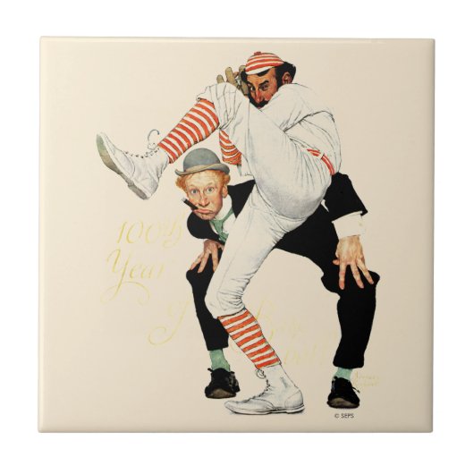 野球100周年 タイル (正面)