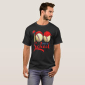 野球100日の学校楽しい100日ティーシュ Tシャツ (正面フル)