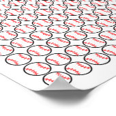 野球100日スクールシャツプレーヤー先生B ポスター (角)