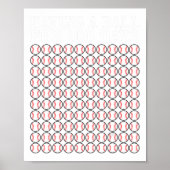 野球100日スクールシャツプレーヤー先生B ポスター (正面)