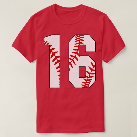 野球16 16ベースボールジャージお気に入りのPl Tシャツ (デザイン正面)