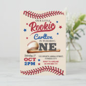 野球1stファースト誕生日招待状 招待状 (スタンド正面)