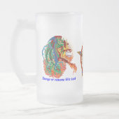 野球2は名前写真の眺めを後で私の助けのヒント加えます フロストグラスビールジョッキ (左)