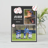 野球2枚写真メモリーメイトカード (スタンド正面)