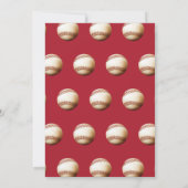 野球2歳の誕生日おめでとう！ 招待状 (裏面)