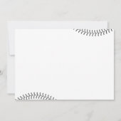 野球3回目の誕生日ヴィンテージルーキーパーティー 招待状 (裏面)