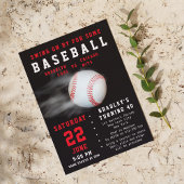 野球40thバースデースポーツパーティー 招待状